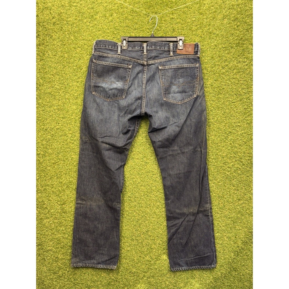 Polo Ralph Lauren Jeans Mens 38x32 Straight Leg Denim Casual Stretch Preppy Dark